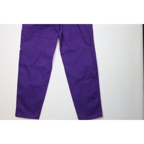 Deadstock Vintage 90s Streetwear Mens 31x34 Baggy Fit Skateboard Jeans Purple - Picture 11 of 11